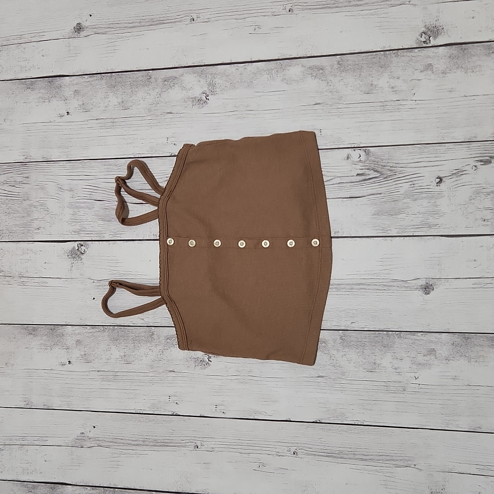American Eagle Brown Small Crop tank top